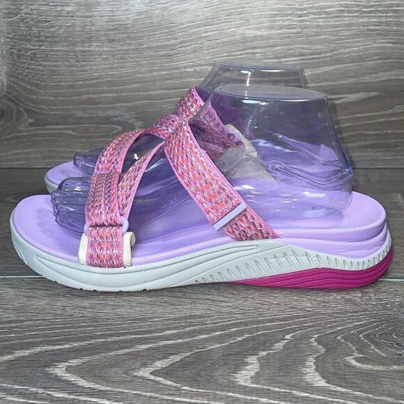 Dansko Rosette Fuchsia Multi Women’s Sz 9.5-10/EU 40 Hook & Loop Sandals - Picture 3 of 10